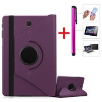 Funda Giratoria 360 Morado y Lapiz Optico Para Samsung Tab S4 10.5 SM-T830