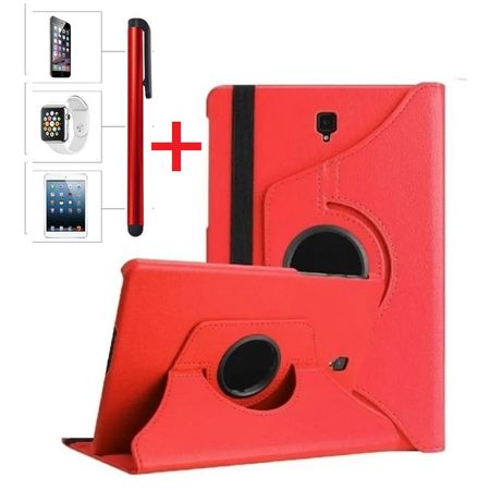 Funda Giratoria 360 Rojo y Lapiz Optico Para Samsung Tab S4 10.5 SM-T830