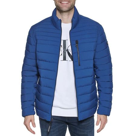 Casaca Calvin Klein Resistant Puffer Denim Azul Talla L