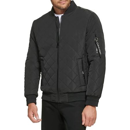 Casaca Calvin Klein Flight Jacket Negro Talla L