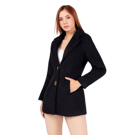 Blazer de Paño para Mujer Color Negro Blazer de Pa?o para Mujer Color Negro Talla L