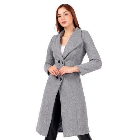 Saco de Paño Corte Princesa Color Gris Saco de Pa?o Corte Princesa Color Gris Talla S
