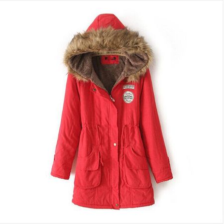 Parka Trench Mujer Color Rojo Talla XL