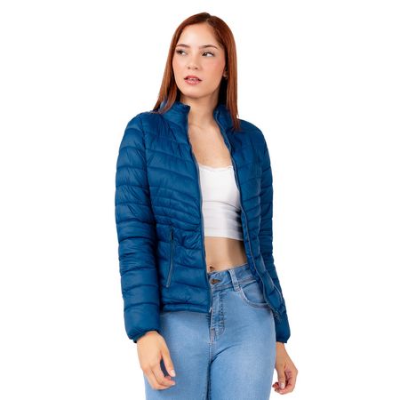 Casaca Clásica Impermeable de Mujer Color Cobalto Casaca Cl?sica Impermeable de Mujer Color Cobalto Talla S