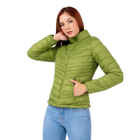 Chaqueta Impermeable de Mujer Color Verde Manzana Talla S
