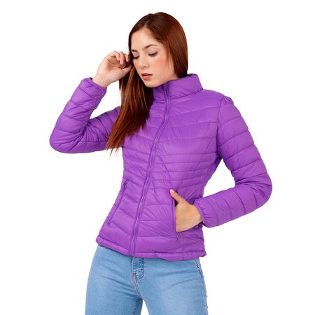 Casaca Clásica Impermeable de Mujer Color Violeta Casaca Cl?sica Impermeable de Mujer Color Violeta Talla M