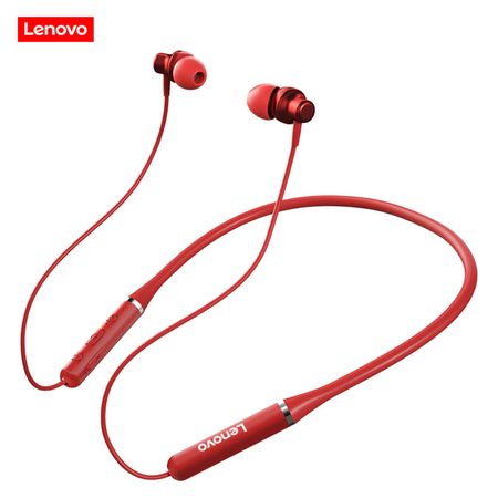Audífonos con cable y Micrófono Lenovo He05 Rojo