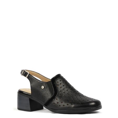 Zapatos Casuales de Cuero para Mujer PAR&SS KA23-LUCIANA Negro Talla 36