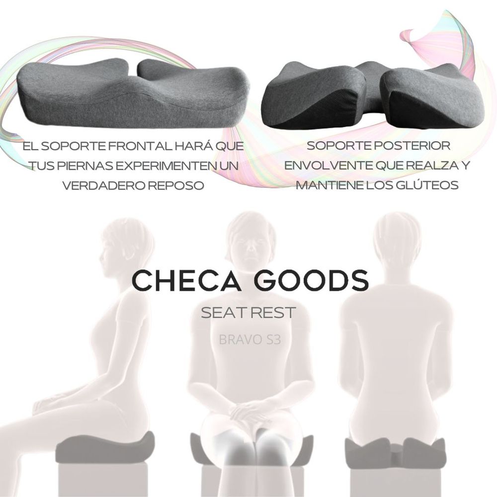 Cojin Silla Anatómico Ergonómico Dolor Coxis Hemorroides Original Checa ...