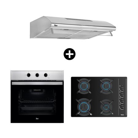 Tricombo Cocina + Campana + Horno eléctrico Cl610 Gbc 64003 Kib Hbb535 Teka