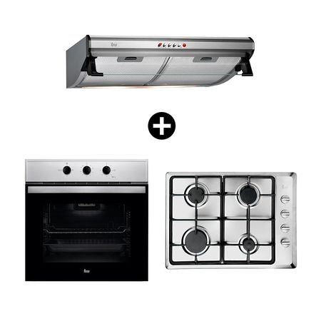 Tricombo Cocina + Campana + Horno eléctrico C6310 Hlx 50 Hbb 535 Teka
