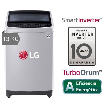 Lavadora LG 13 Kg Smart Inverter con TurboDrum TS1366NTP Gris
