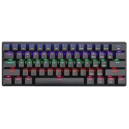 Teclado T-Dagger Arena Rainbow T-TGK321 Mecánico Negro