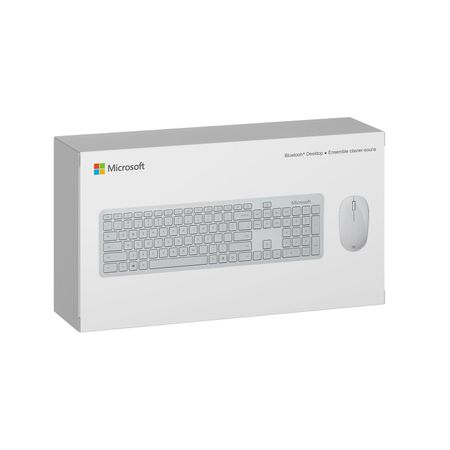 Teclado+Mouse Microsoft Bluetooth-Desktop-Emsemble Clavier-Souris White