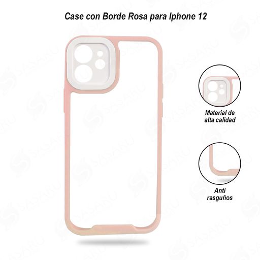 GENERICO Carcasa Con Borde De Colores Para Iphone 12 Pro Max