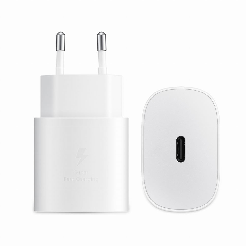 Cargador Samsung Original Tipo C Travel Adapter 25w - Blanco Solo Cubo