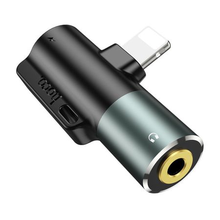 Adaptador Lightning A Lightning Y Audio 3.5mm LS32 2 en 1 Hoco