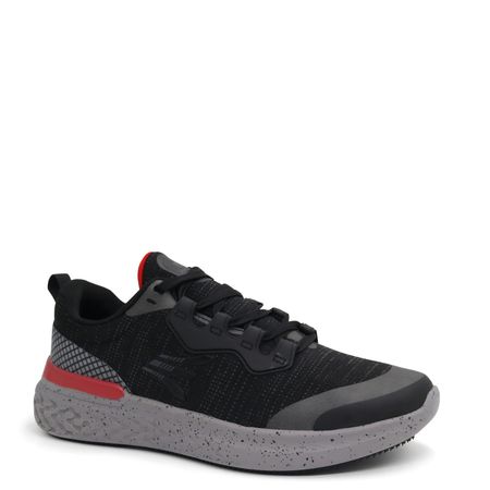 Zapatillas Running Hombre APOLO AH22-56 Negro Rojo Talla 41