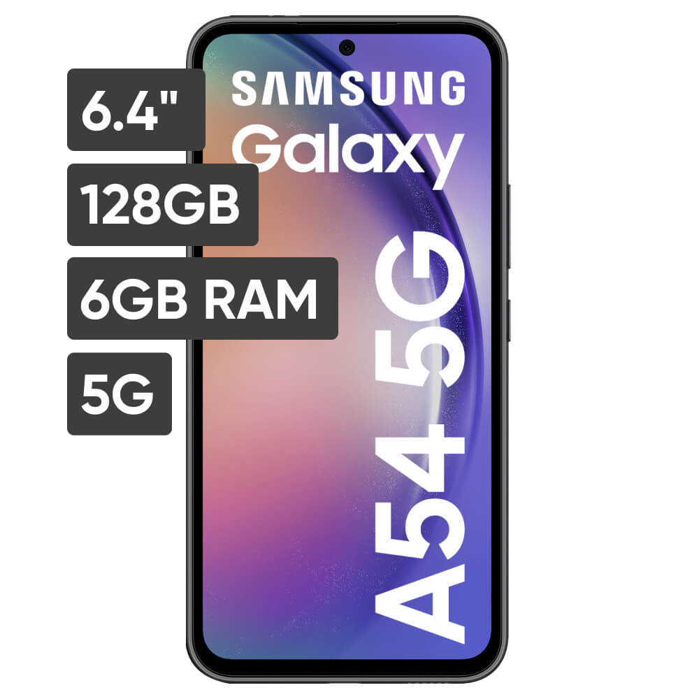 Smartphone SAMSUNG Galaxy A54 6.4"" 6GB 128GB 50MP + 12MP + 5MP Grafito