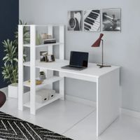 Escritorio Moderno con Estantes Enzo Blanco