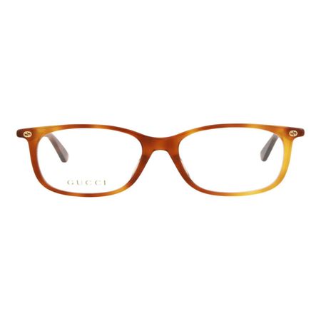 Lentes Ópticos Gucci Gg0157Oa-30001746-003 Cuadrados Mujer en Marrón