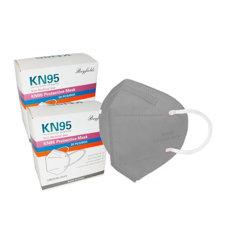 Mascarilla Gris KN95 Certificadas x40 unidades + Regalo