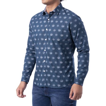 Camisa Mendey Popelina Hombre Norton Cobalt L