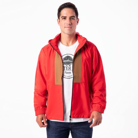 Casaca Hawkins Tafeta Hombre Duster Rojo M