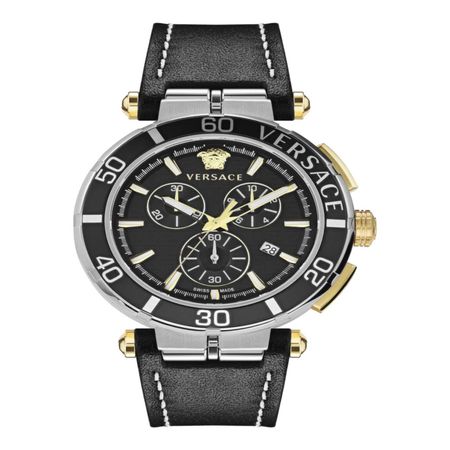 Reloj Greca Chrono Ve3L00222 Versace para Hombre en Negro