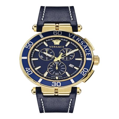 Reloj Greca Chrono Ve3L00322 Versace para Hombre en Azul