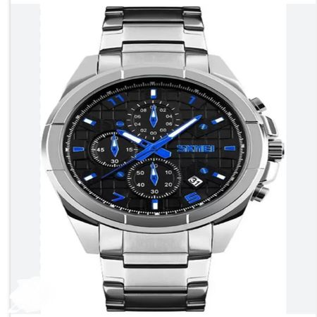 Reloj para Hombre SKMEI 9109 Plateado con Negro