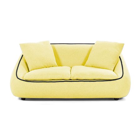 Sofá de 2 Cuerpos Apolo Home Premium Amarillo