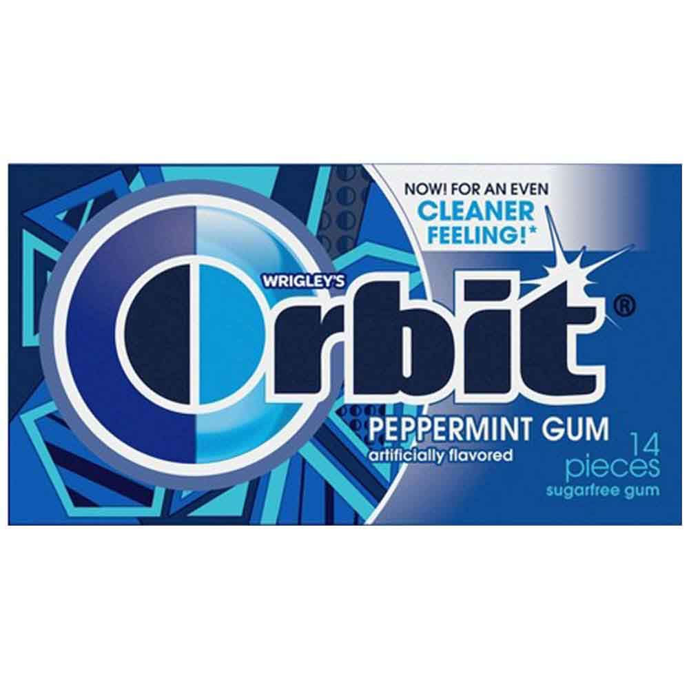 Goma de Mascar WRIGLEYS Orbit Azul Caja 12un