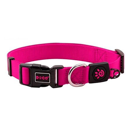 Collar de Perro Doco Nylon Ajustable S Rosa 1.5 X 27-37Cm