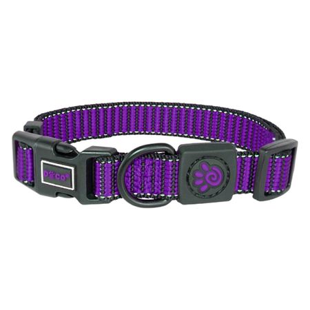 Collar Para Perro Doco Nylon Martini Ajustable S Morado