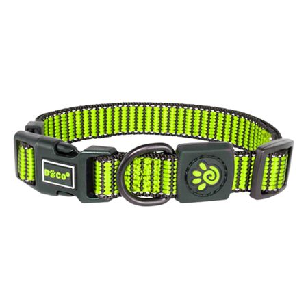 Collar Para Perro Doco Nylon Martini Ajustable S Verde