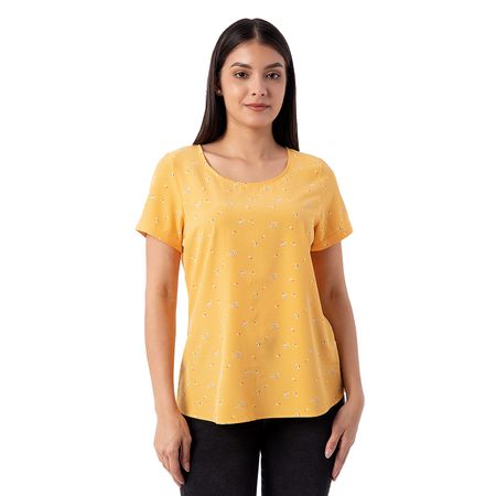 Blusa Eleira Popelina Mujer Pionier Amarillo L