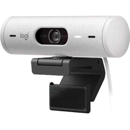 Cámara web Logitech Brio 500 1080p Full HD (blanco roto)