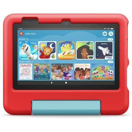 Tablet Amazon Fire 7 Kids 12va Gen 2022 De 3 A 7 Años - 16gb - Rojo