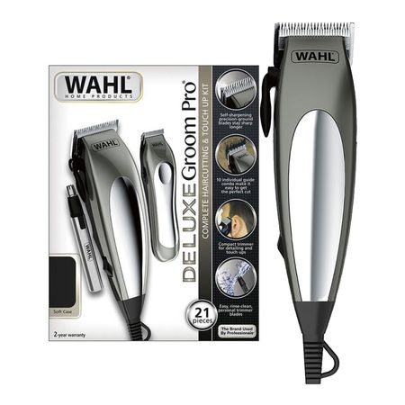 Cortadora de Cabello Wahl Kit 79305 3618 Deluxe Groom Pro