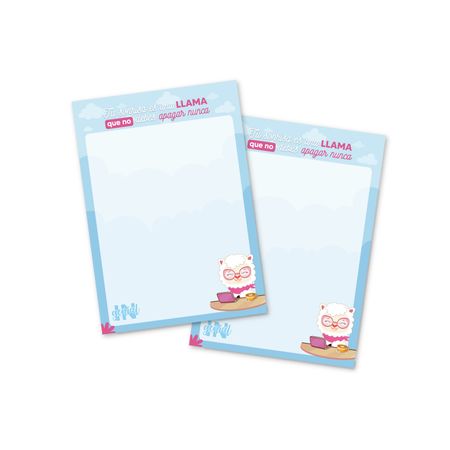 Set de Notas Ingenial Llamismile x 2 unds.