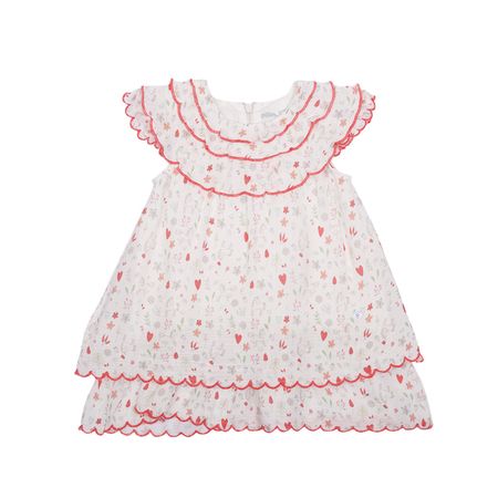Vestido Bebé Niña PVU826 Blanco 12M