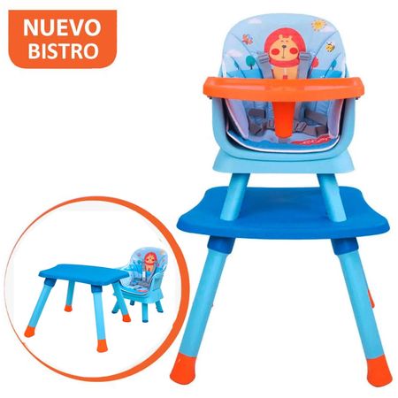 Silla de Comer Carpeta Baby Kits Bistro 3 en 1 Azul