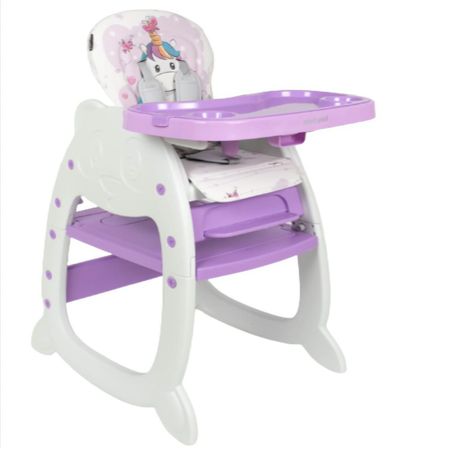 Silla de Comer para Bebe 3 en 1 Baby Happy Lila Princess