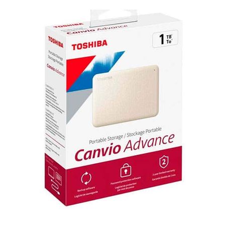 Disco Duro Externo Toshiba 1TB Canvio Advance Blanco Original y Garantia