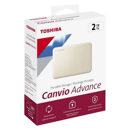 Disco Duro Externo Toshiba 2TB Canvio Advance Blanco Original y Garantia