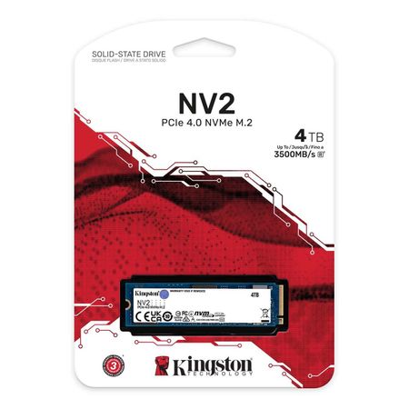 Disco Sólido SSD Kingston NV2 4TB PCIe 4.0 NVMe M.2 2280