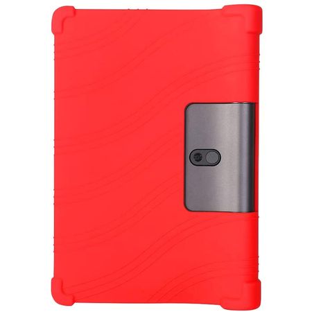 Funda Case Silicona para Tablet Lenovo Yoga Smart Tab 10.1 con Soporte - Rojo