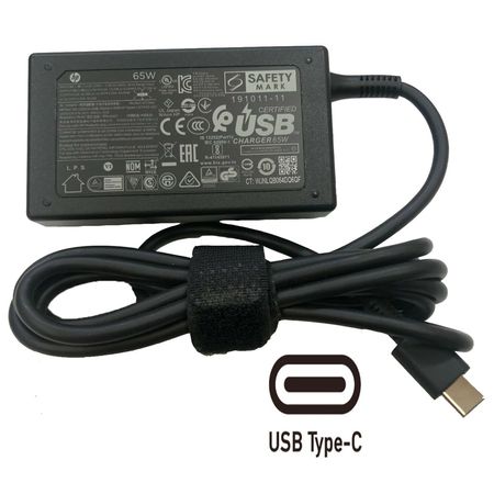 Cargador Hp Punta Tipo Usb C 65w Original