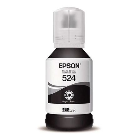 Botella De Tinta Epson T524120-Al Negra T524 Contenido 127 ml